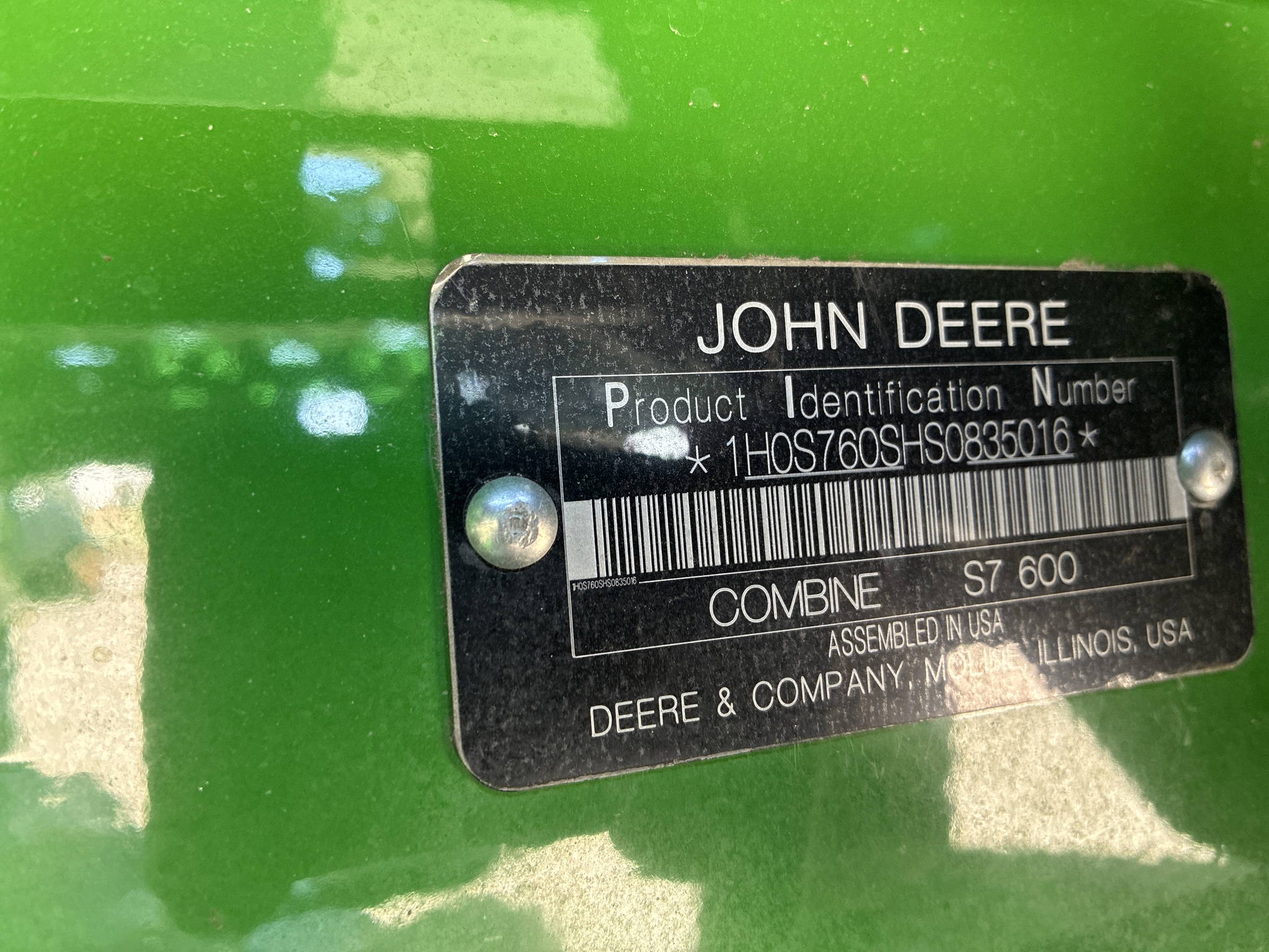  2025 John Deere S7 600 at LandMark in Hebron, NE