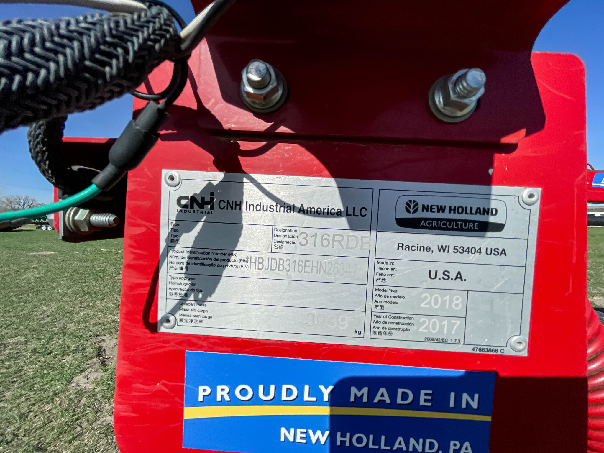  2018 NEW HOLLAND 316 at LandMark in Gothenburg, NE