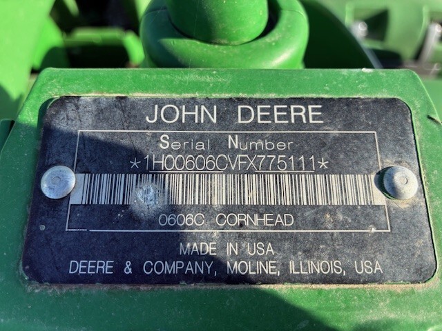 2015 John Deere 606C at LandMark in Lexington, NE
