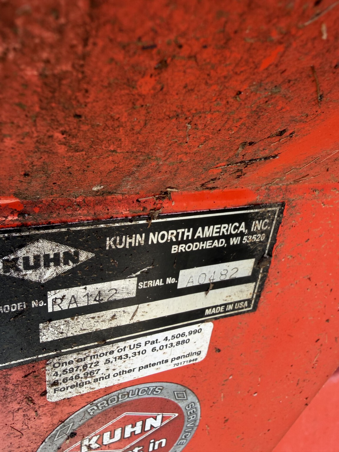 Used 2015 Kuhn RA142 at Tri County Equipment Marlette, MI
