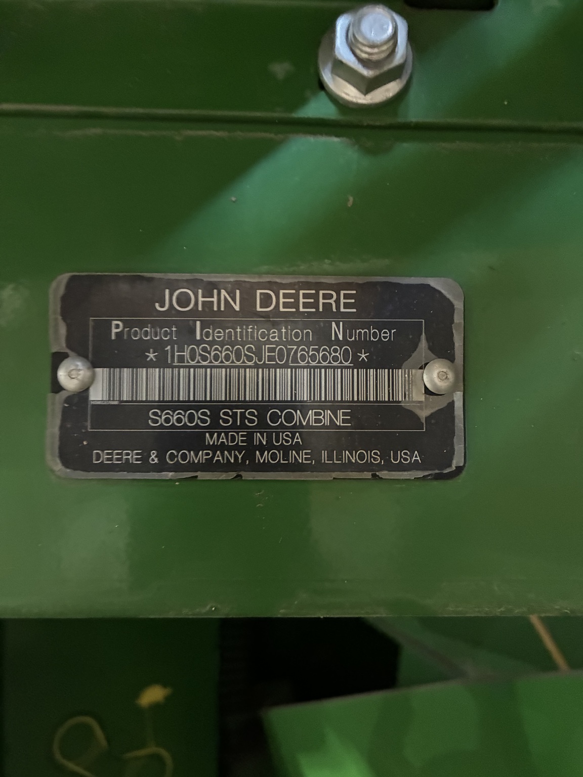  2014 John Deere S660 at LandMark in Holdrege, NE