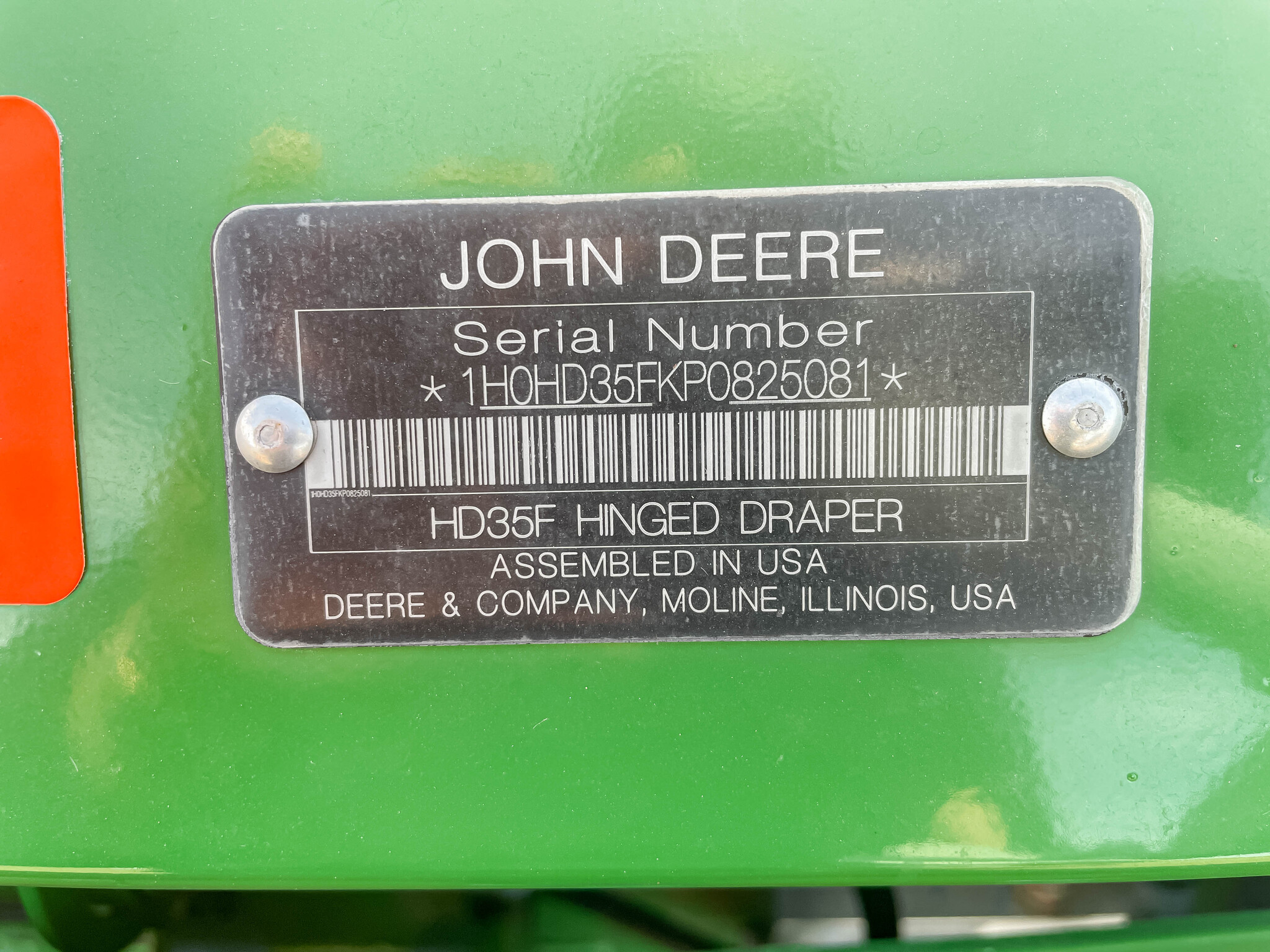  2023 John Deere HD35F at LandMark in Marysville, KS