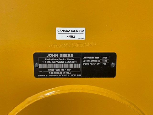  2024 John Deere 333 P at LandMark in Beatrice, NE