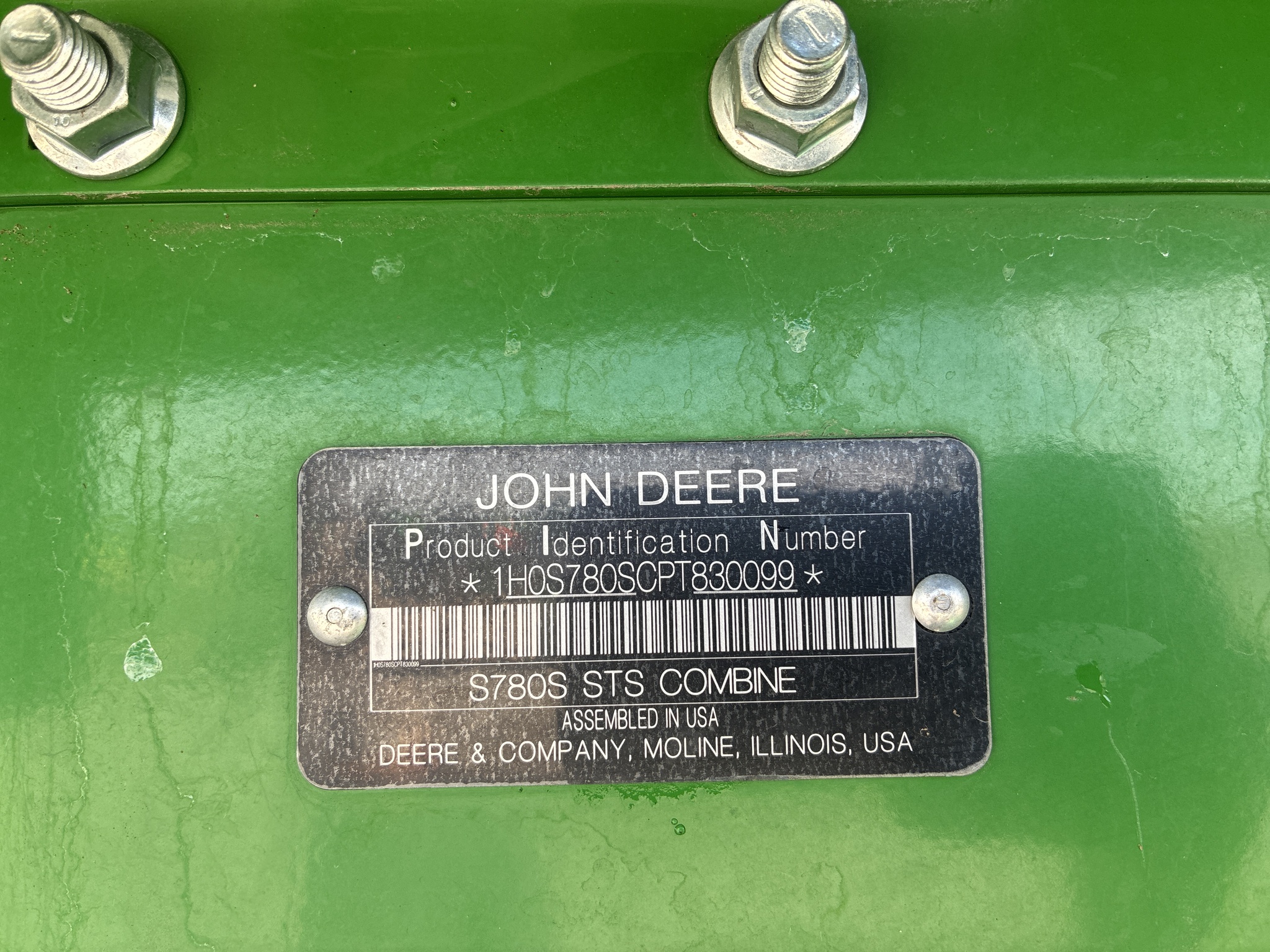  2024 John Deere S780 at LandMark in Marysville, KS