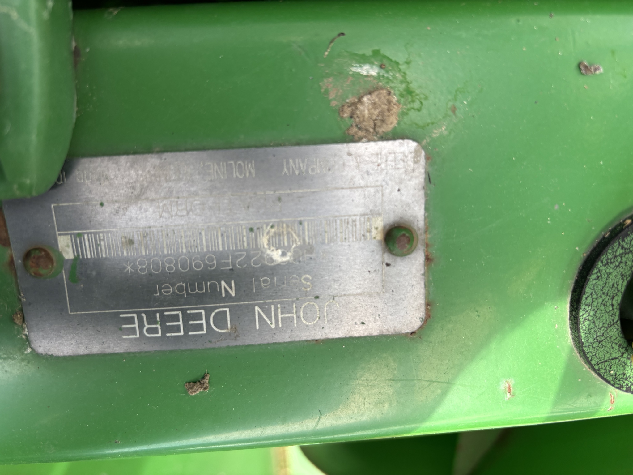 On Lot 2001 John Deere 922 at Tri County Equipment Marlette, MI