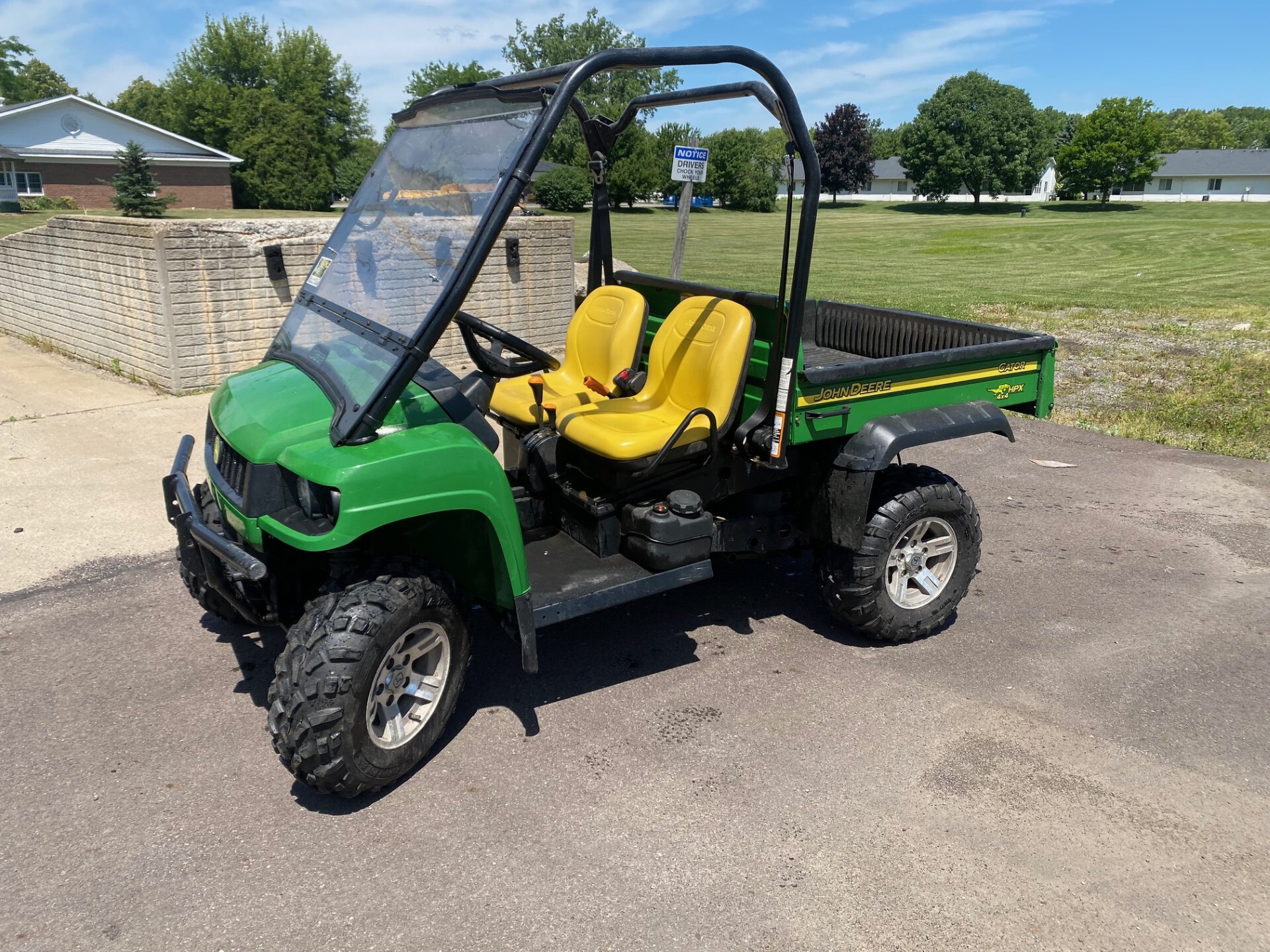On Lot 2009 John Deere HPX 4X4 at Tri County Equipment Birch Run, MI