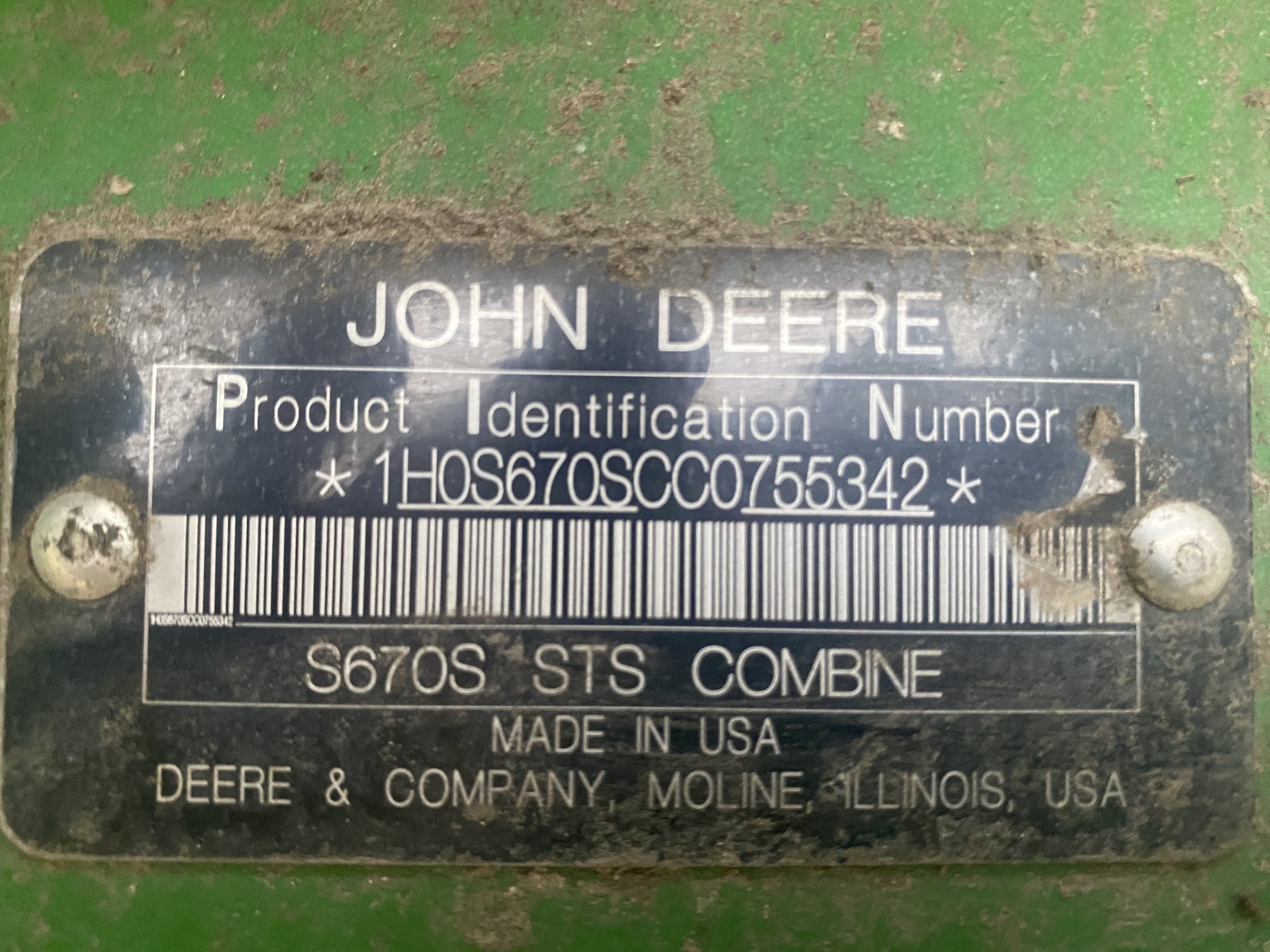  2012 John Deere S670 at LandMark in Hebron, NE