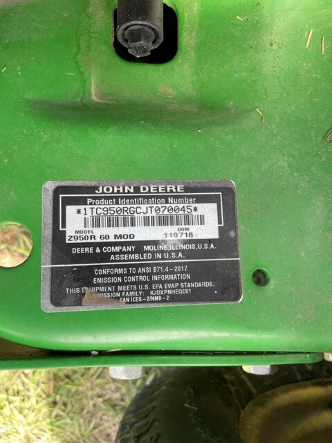  2019 John Deere Z950R at LandMark in Kearney, NE