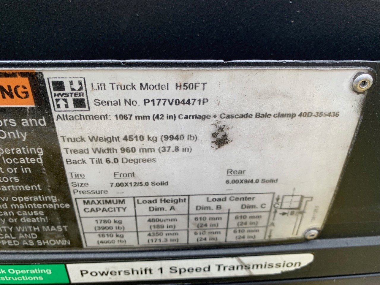 Used 2016 Hyster H50FT at Briggs Equipment in Houston, TX