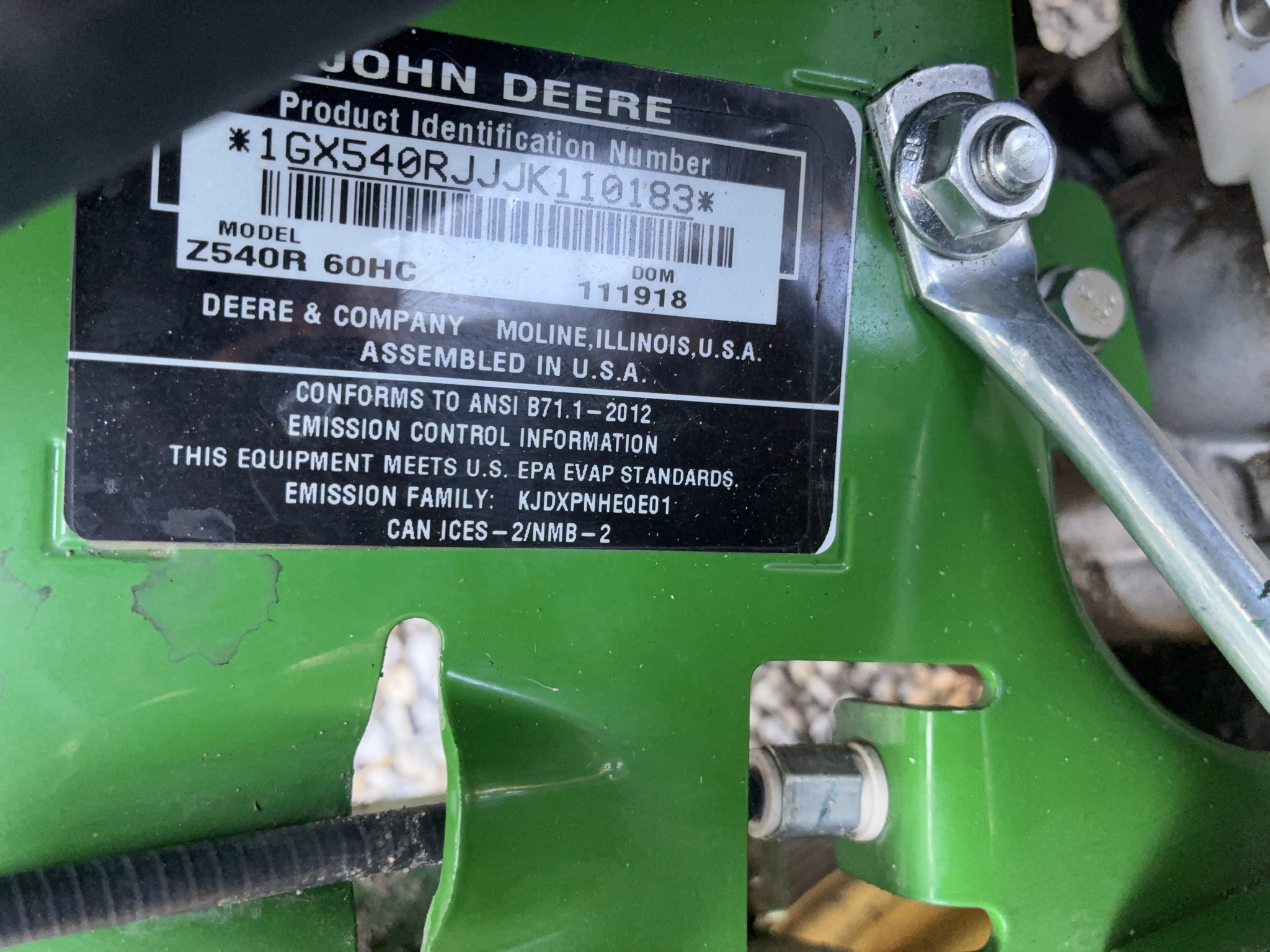  2019 John Deere Z540R at LandMark in Beatrice, NE