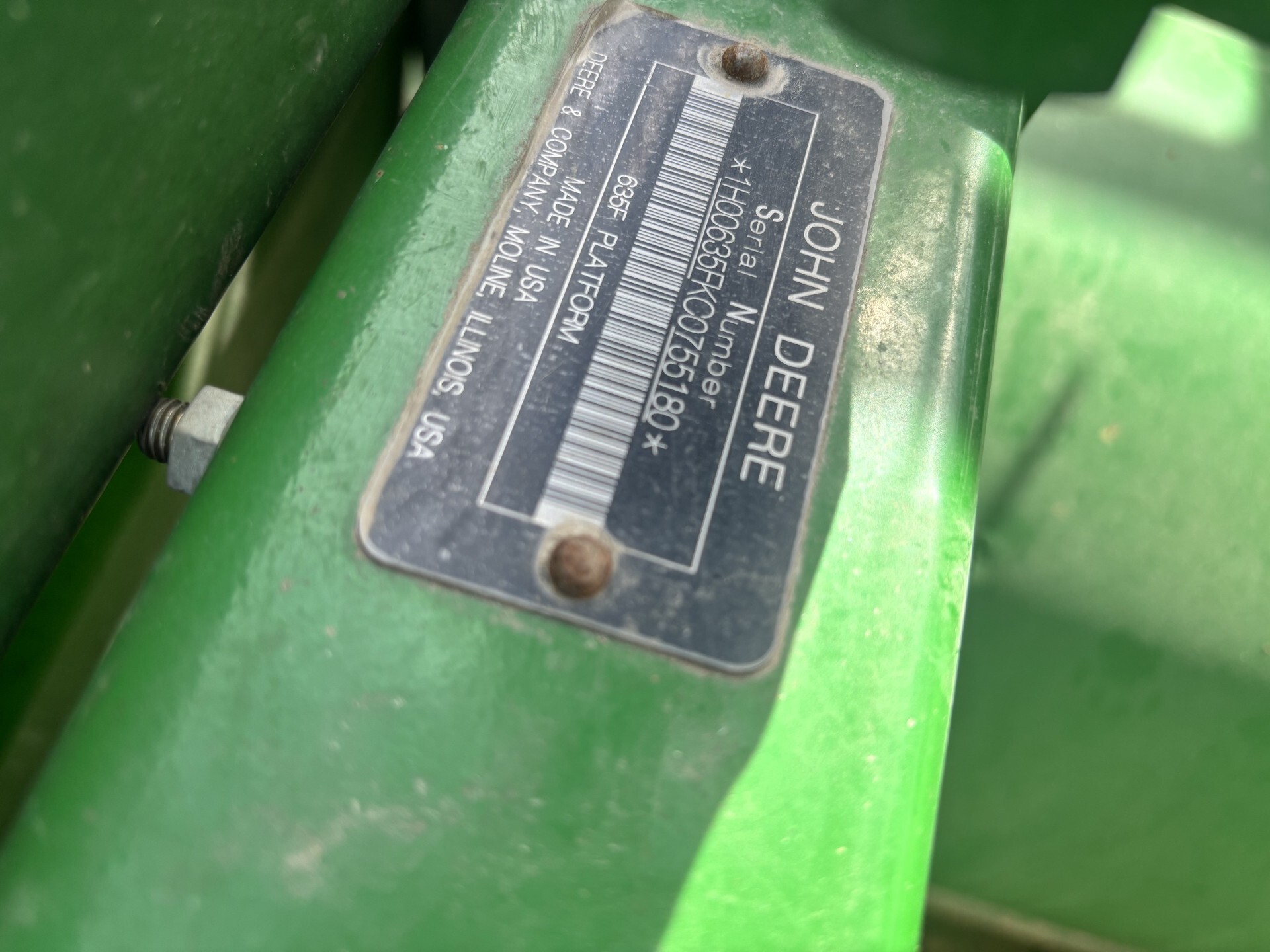 Used 2012 John Deere 635F at Tri County Equipment Sandusky, MI