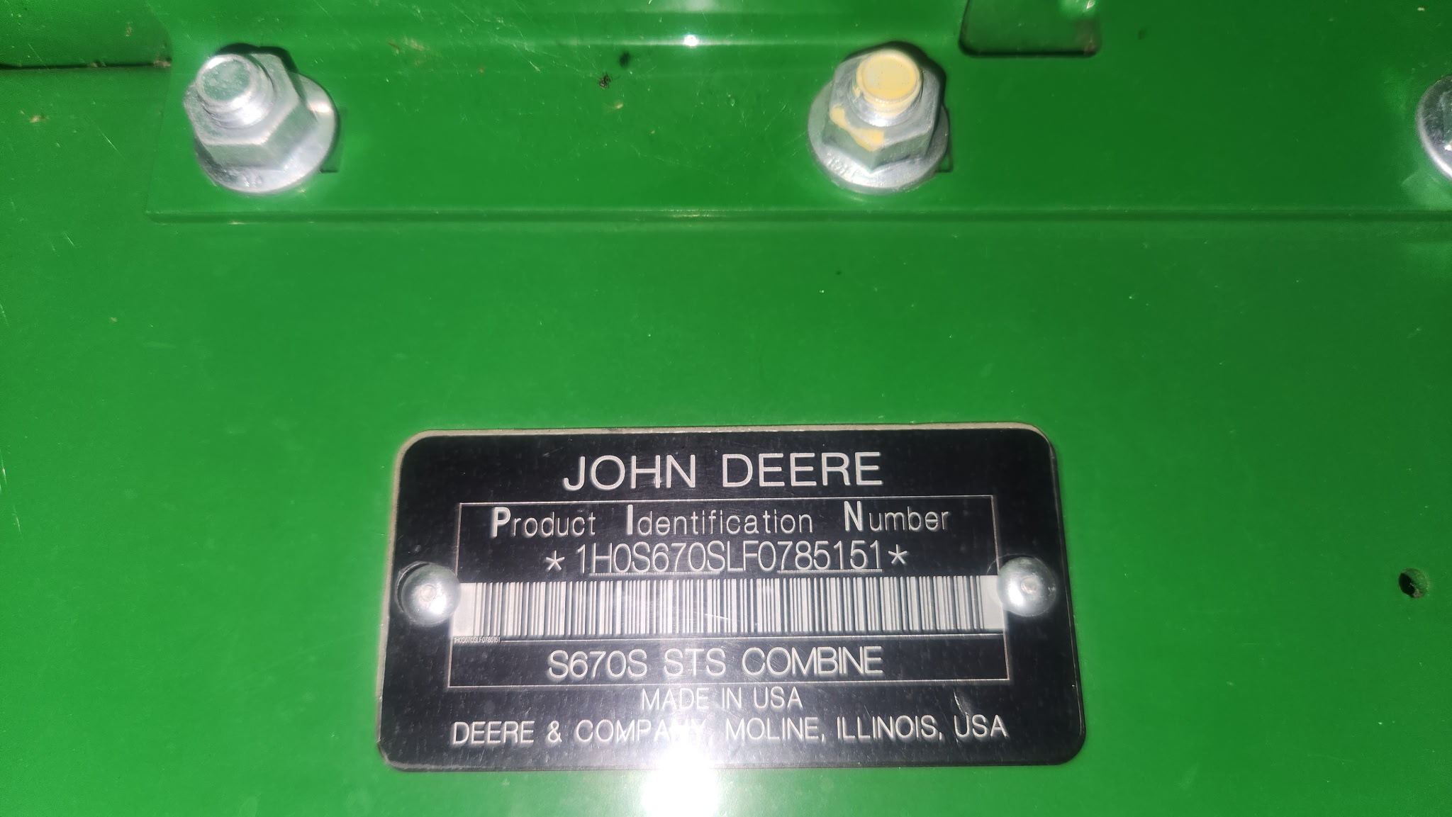  2016 John Deere S670 at LandMark in Holdrege, NE
