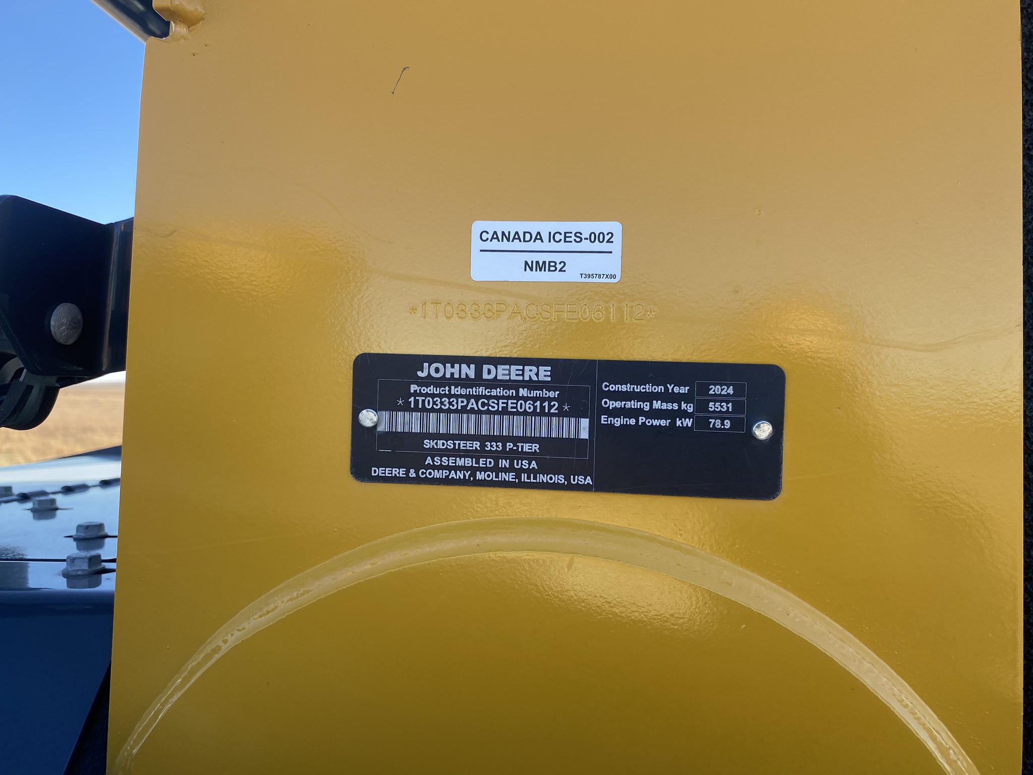  2025 John Deere 333 P at LandMark in Hebron, NE