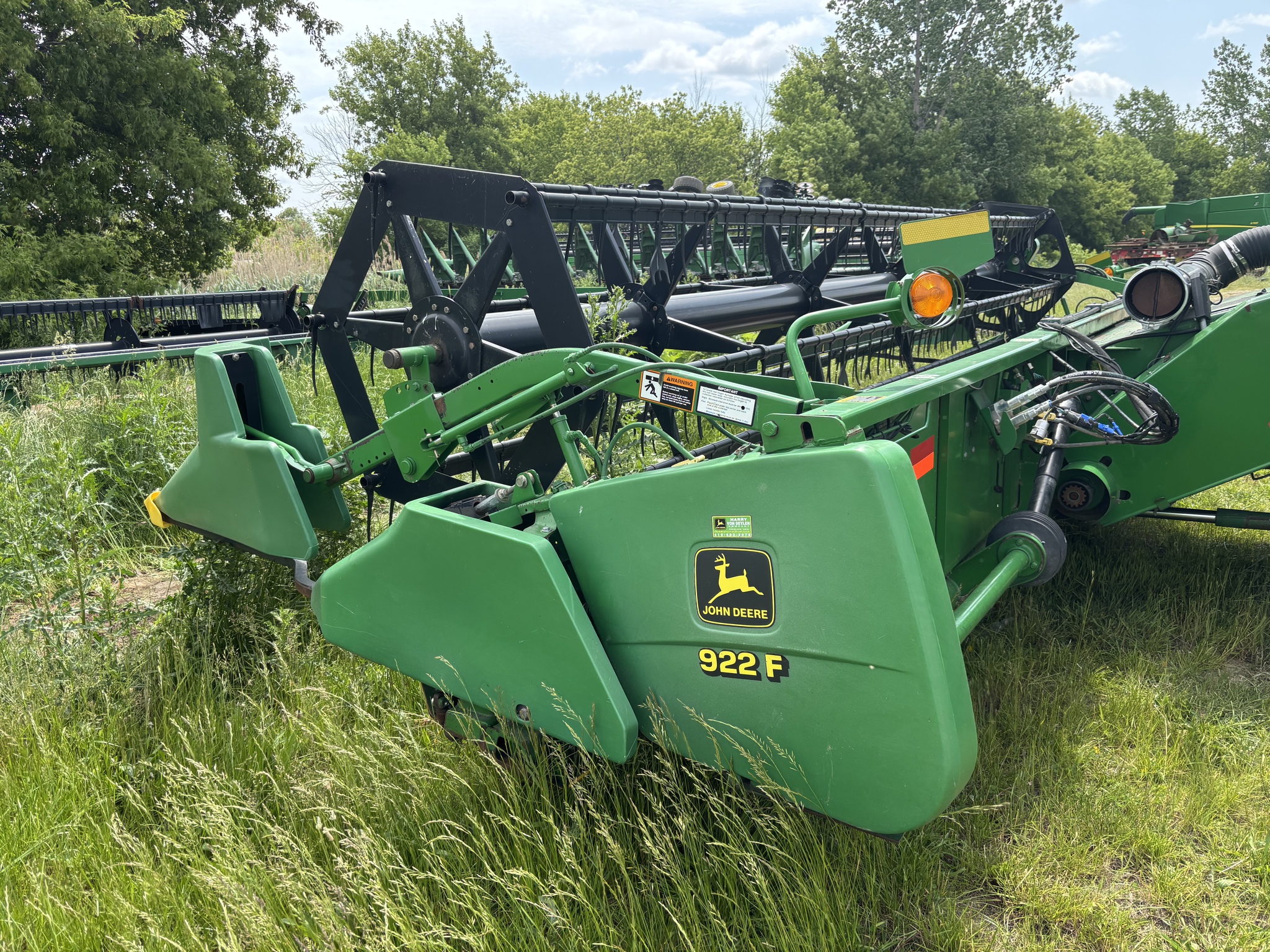 On Lot 2001 John Deere 922 at Tri County Equipment Marlette, MI