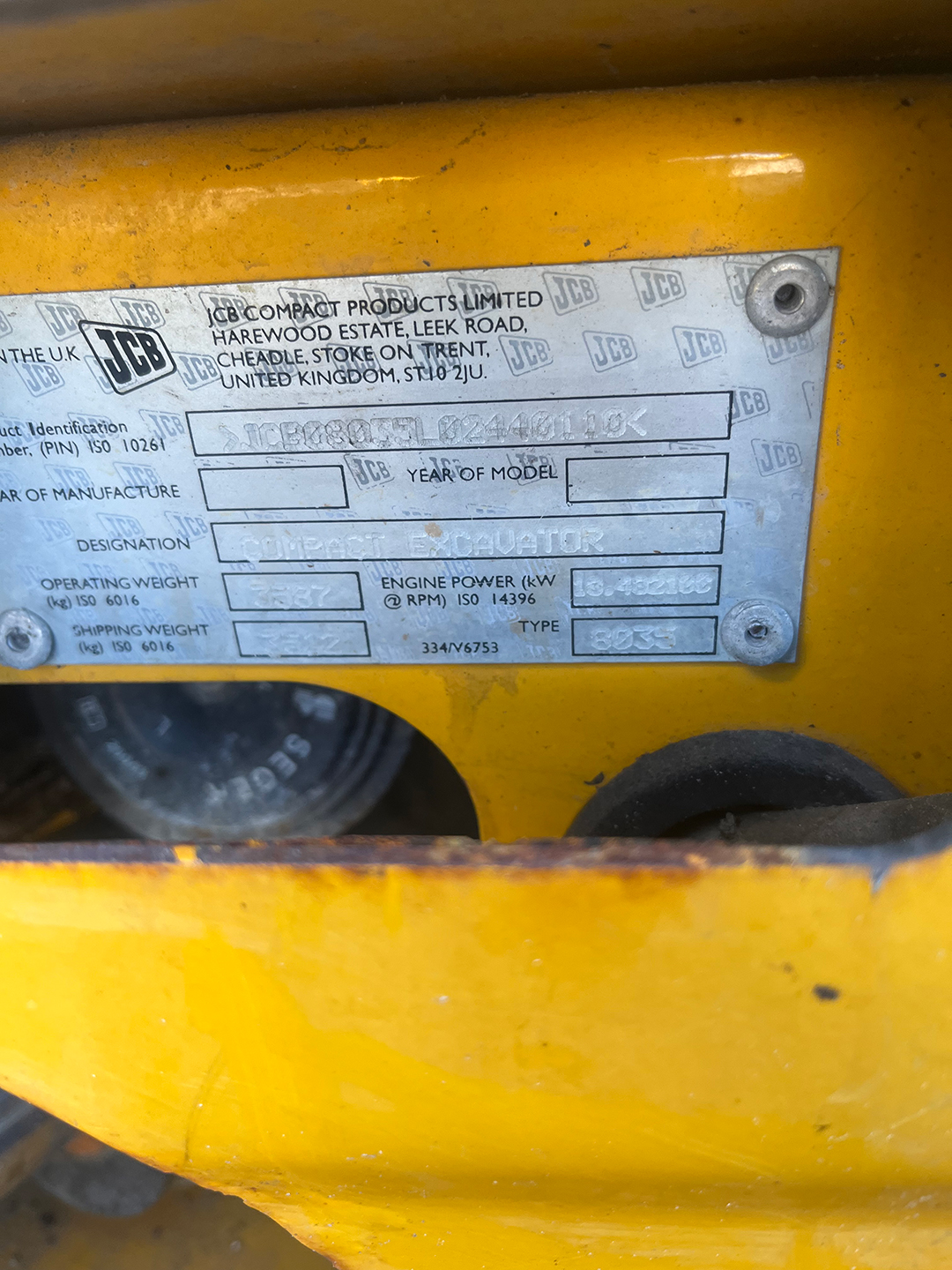 Used 2016 JCB 8035 at Briggs Equipment in Jacksonville, FL (JCB)