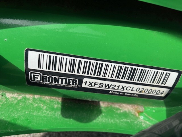 On Lot 2020 Frontier SW2172 at Tri County Equipment Saginaw, MI