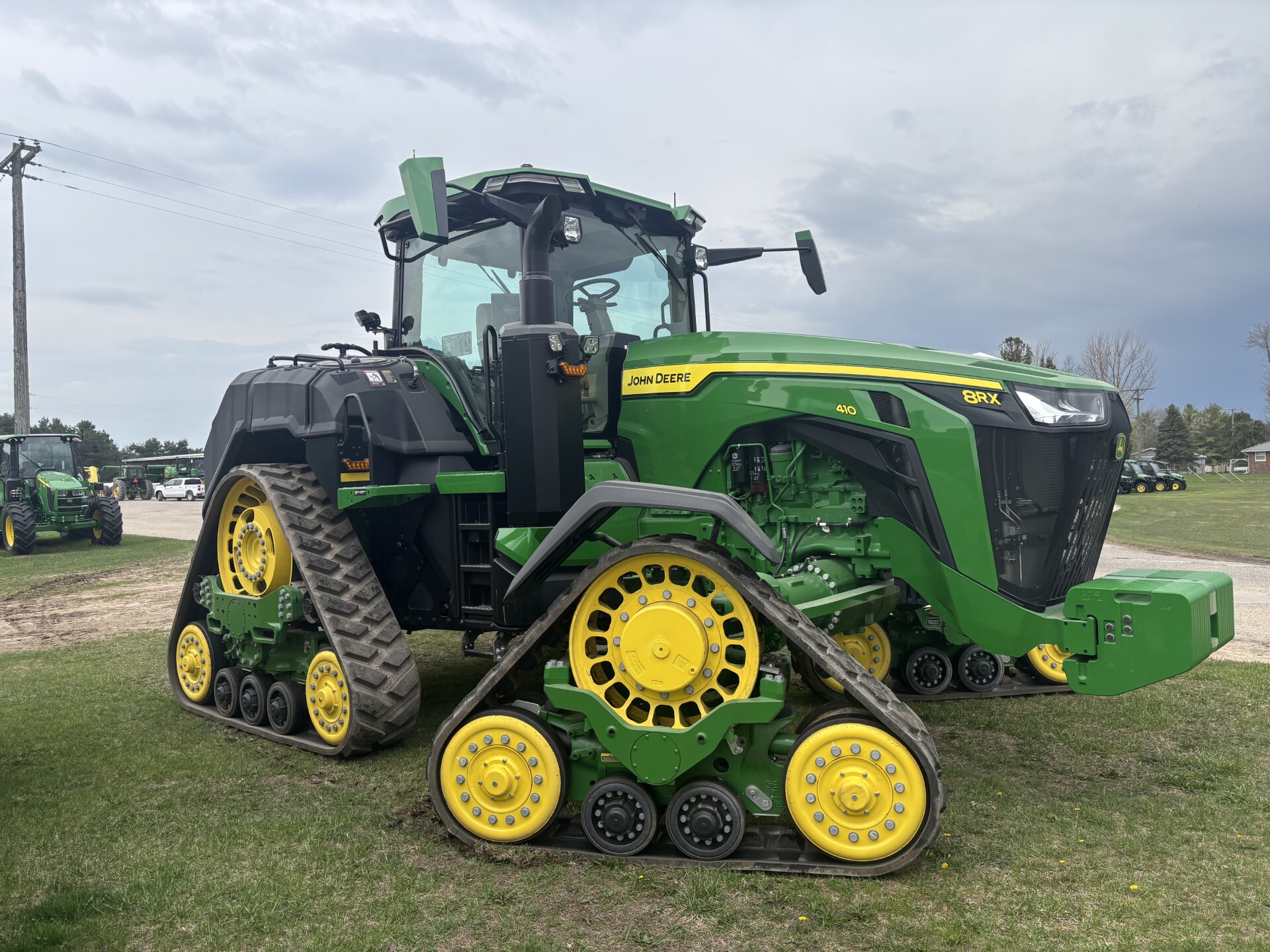 On Lot 2023 John Deere 8RX 410 at Tri County Equipment Bad Axe, MI