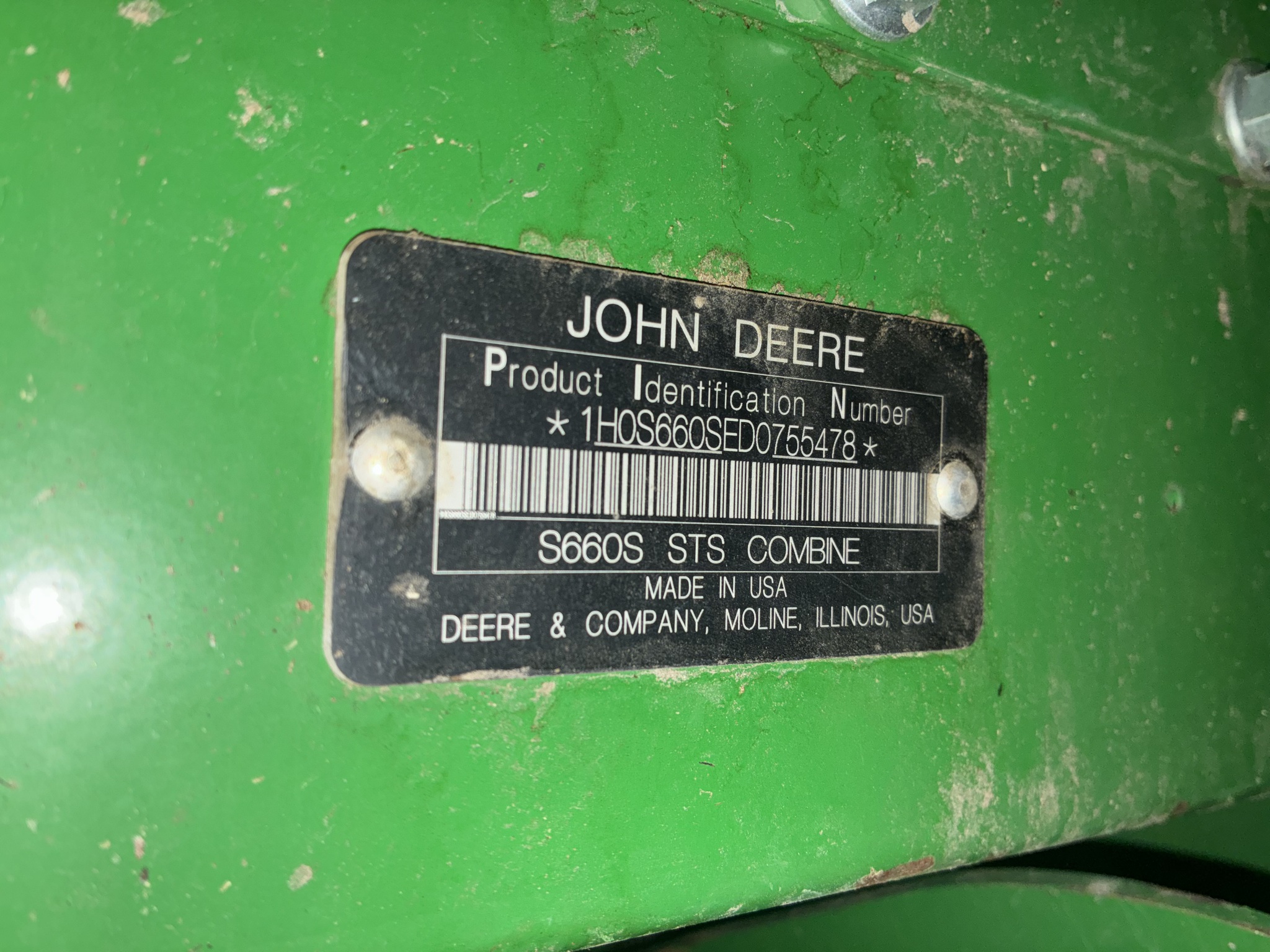  2013 John Deere S660 at LandMark in Hastings, NE