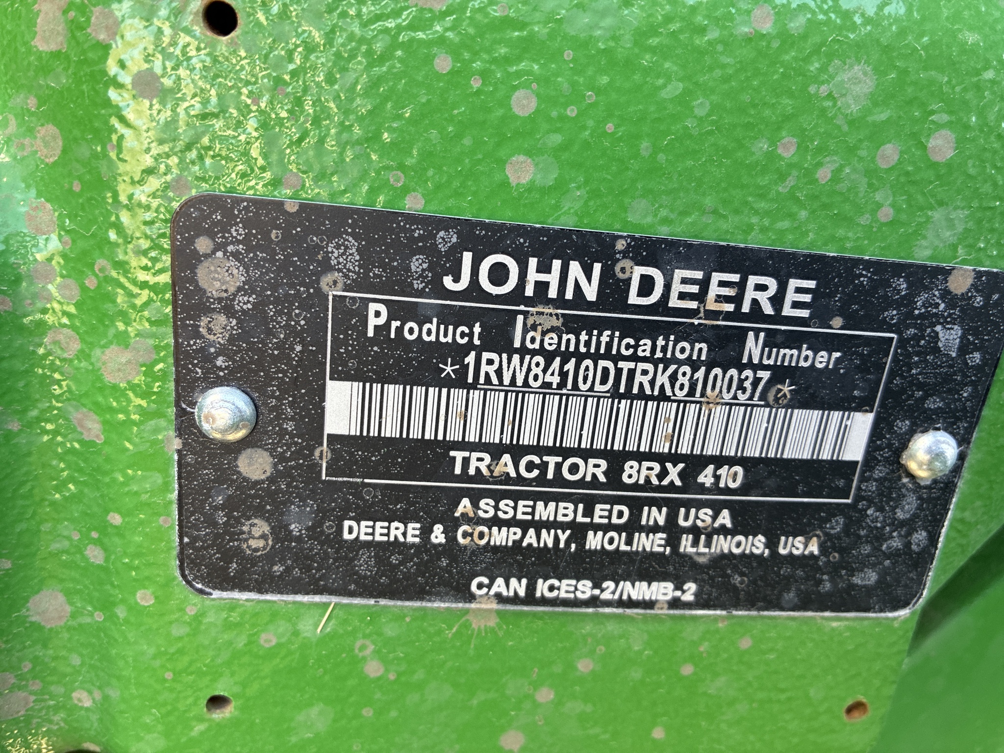  2025 John Deere 8RX 410 at LandMark in Beatrice, NE