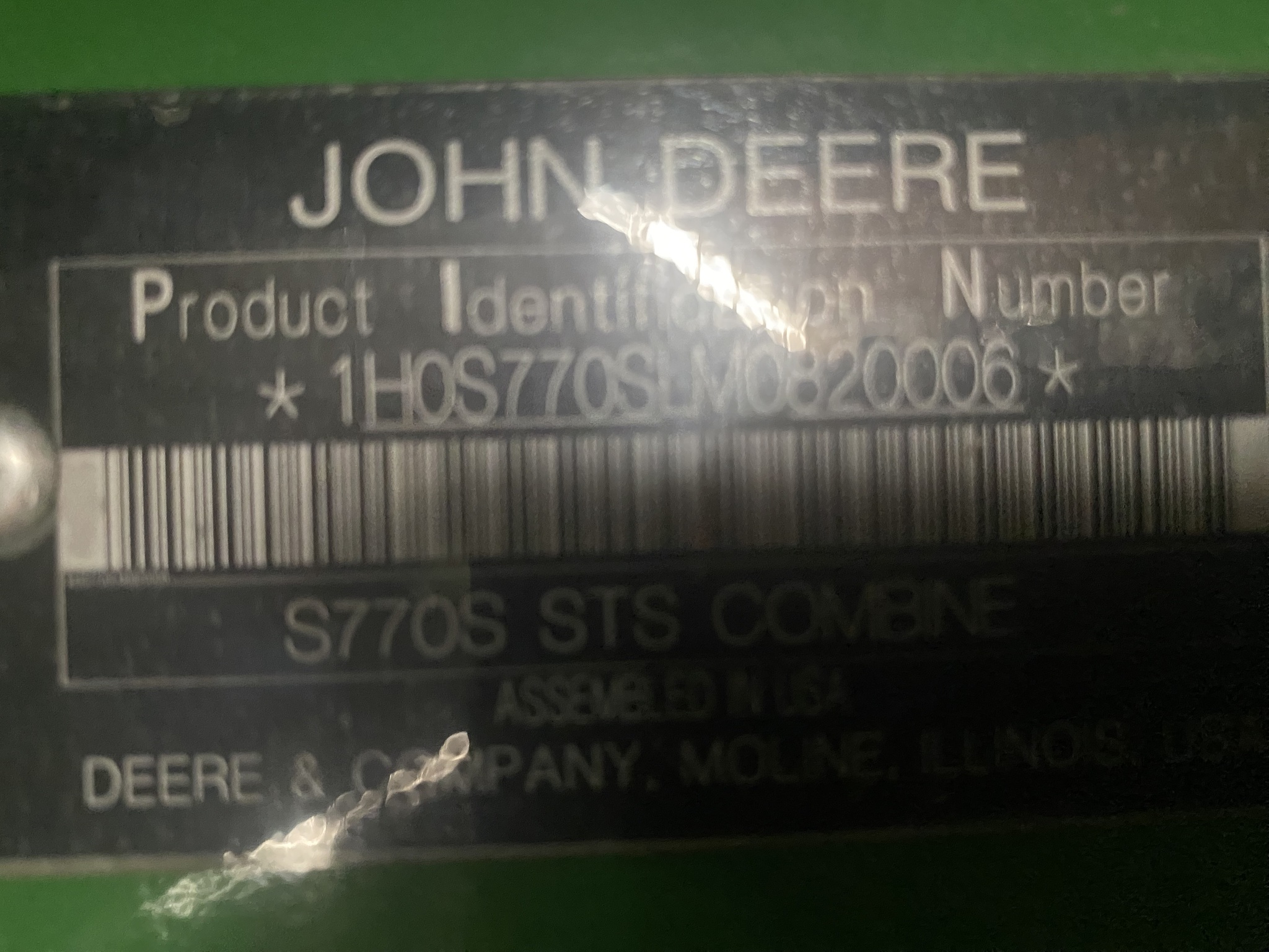  2021 John Deere S770 at LandMark in Hebron, NE