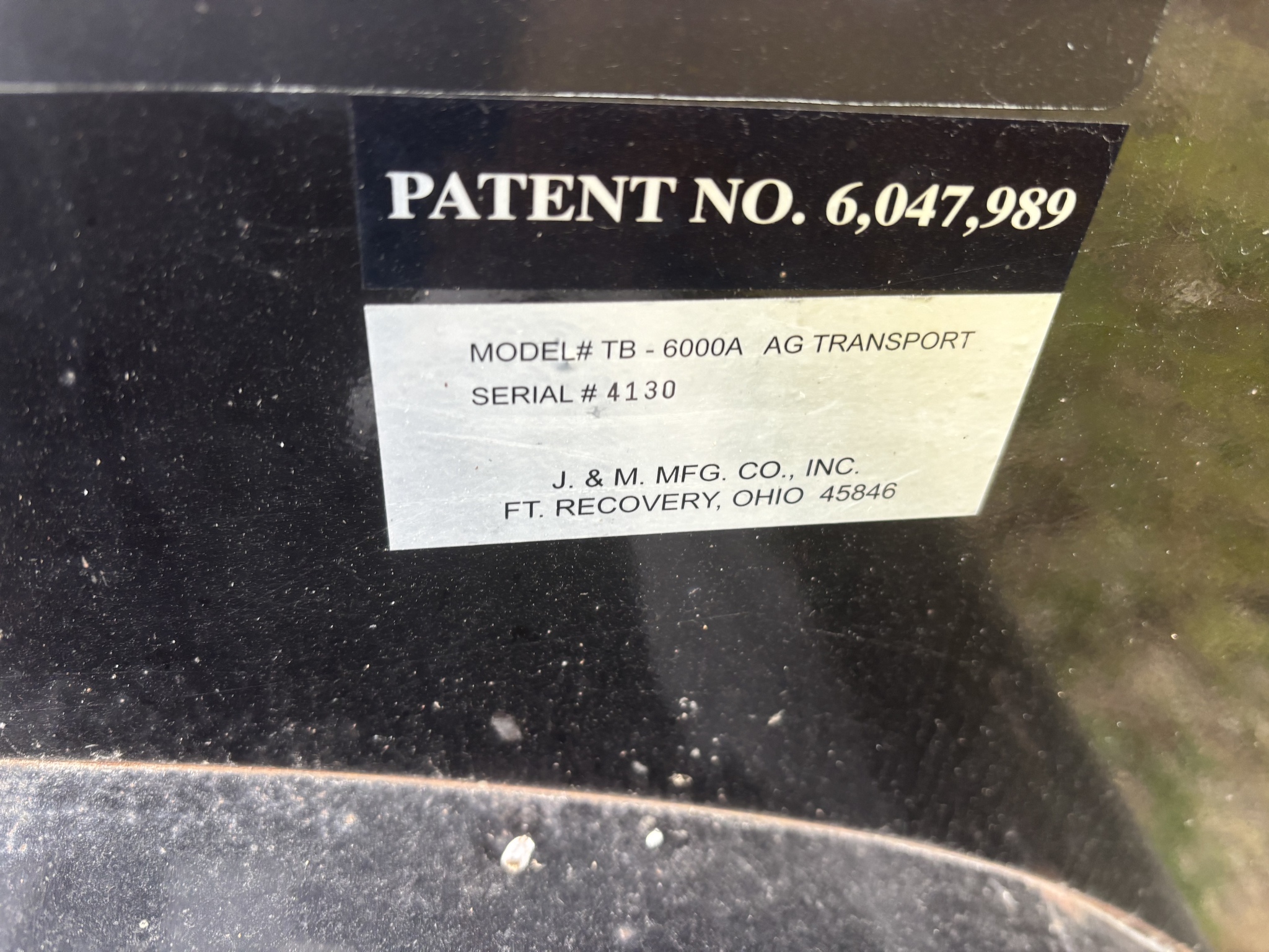 On Lot  J&m TB6000 at Tri County Equipment Marlette, MI