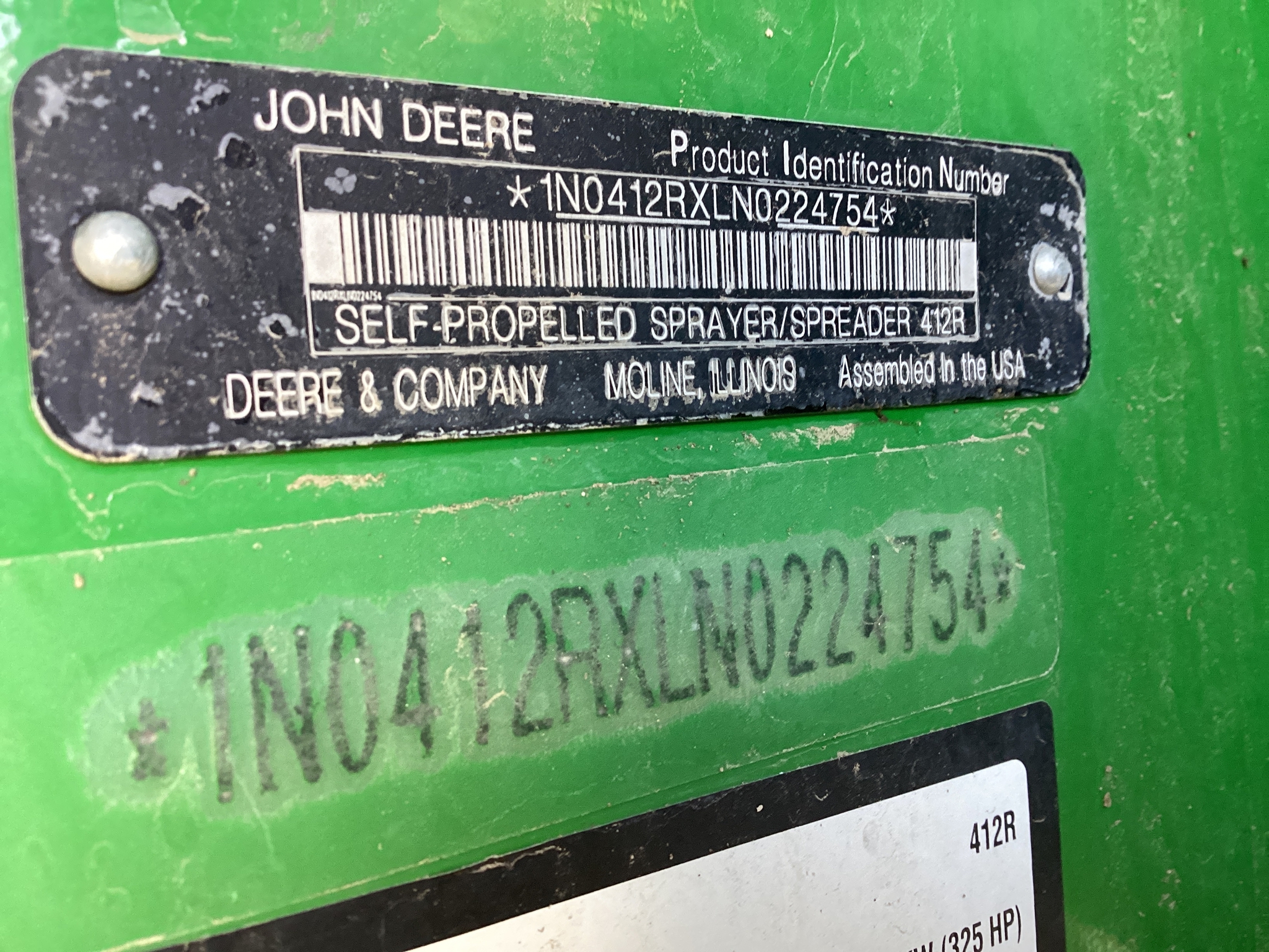  2022 John Deere 412R at LandMark in Smith Center, KS