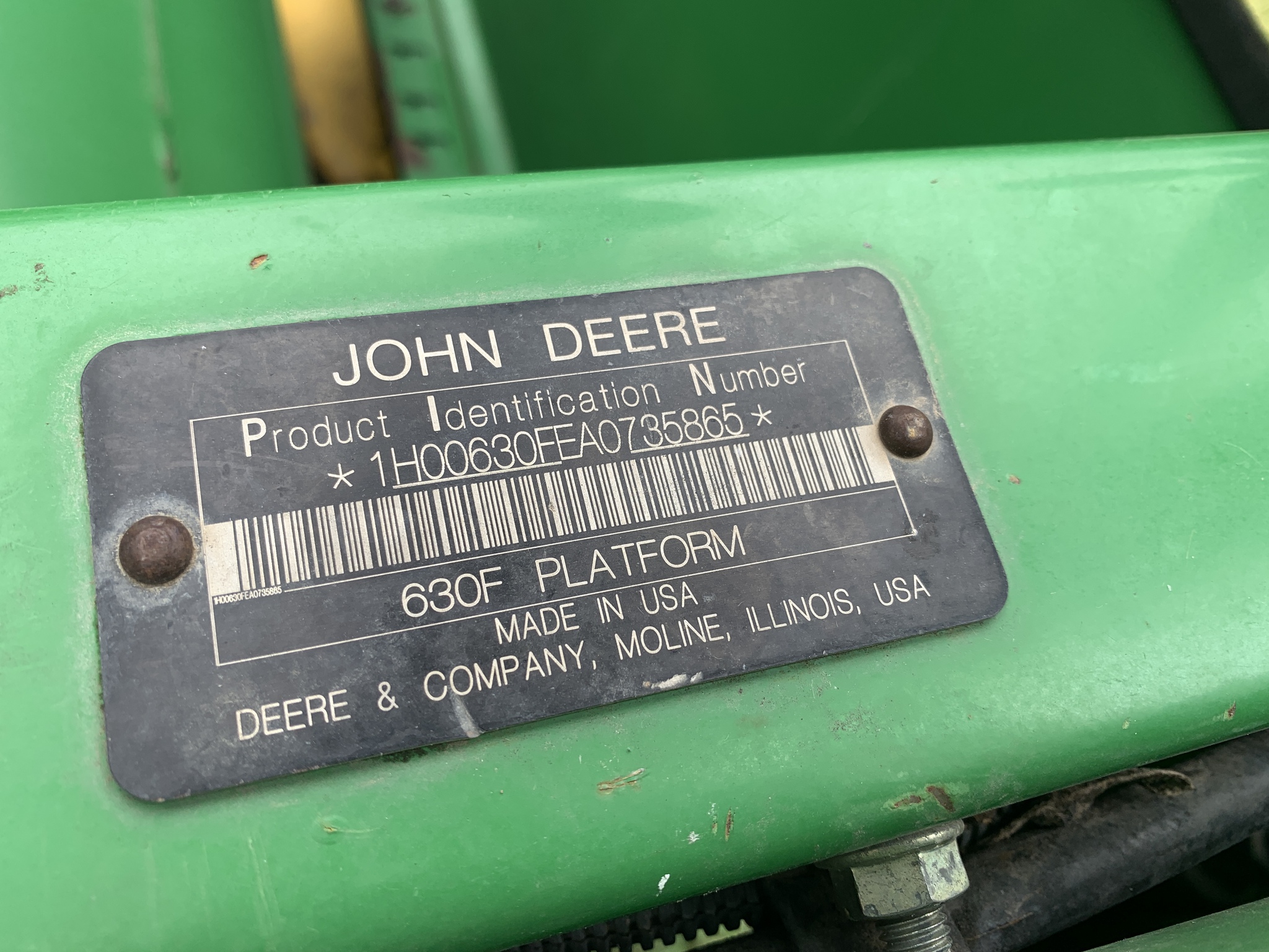  2010 John Deere 630F at LandMark in Fairfield, NE