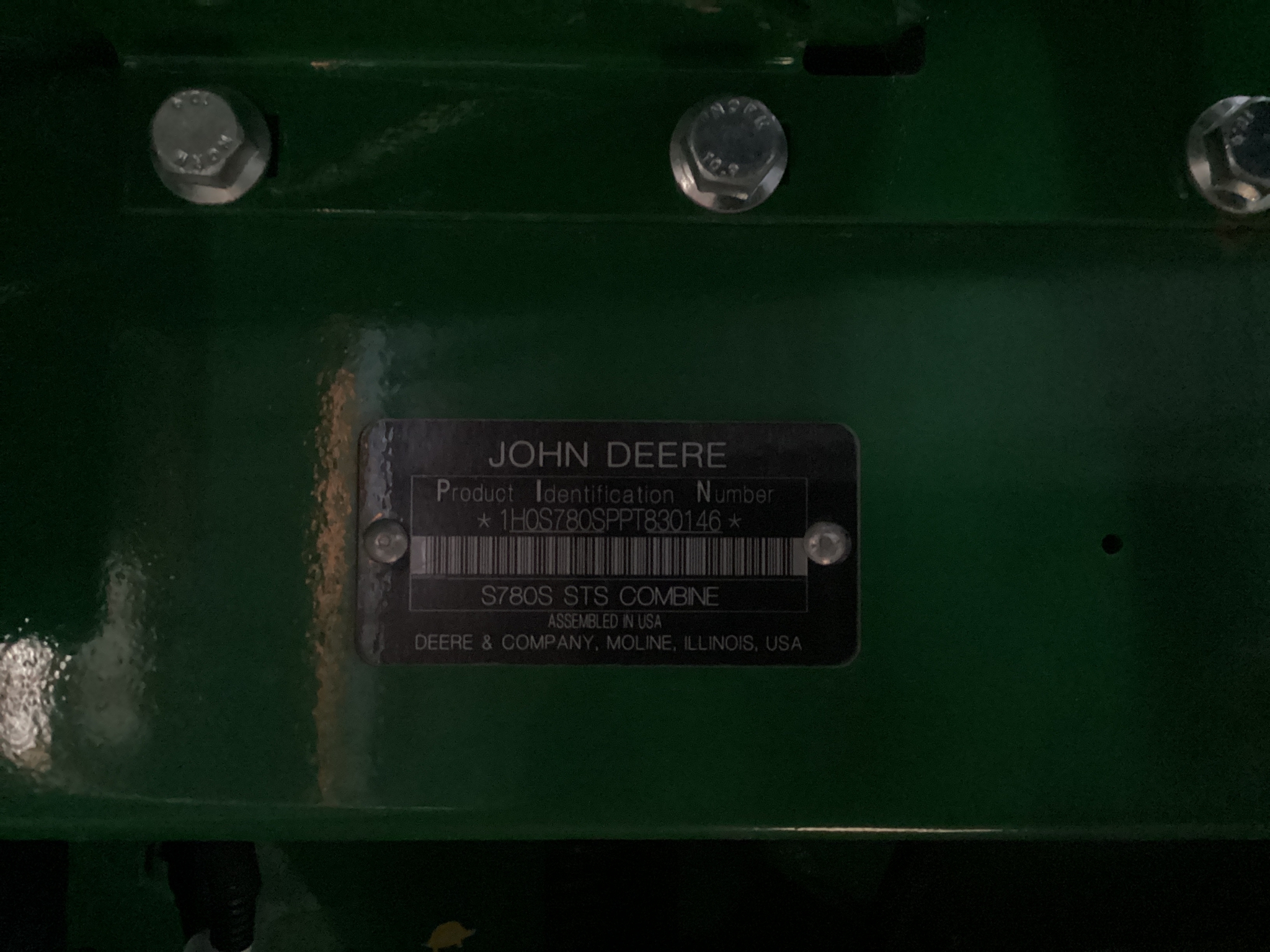  2024 John Deere S780 at LandMark in Smith Center, KS