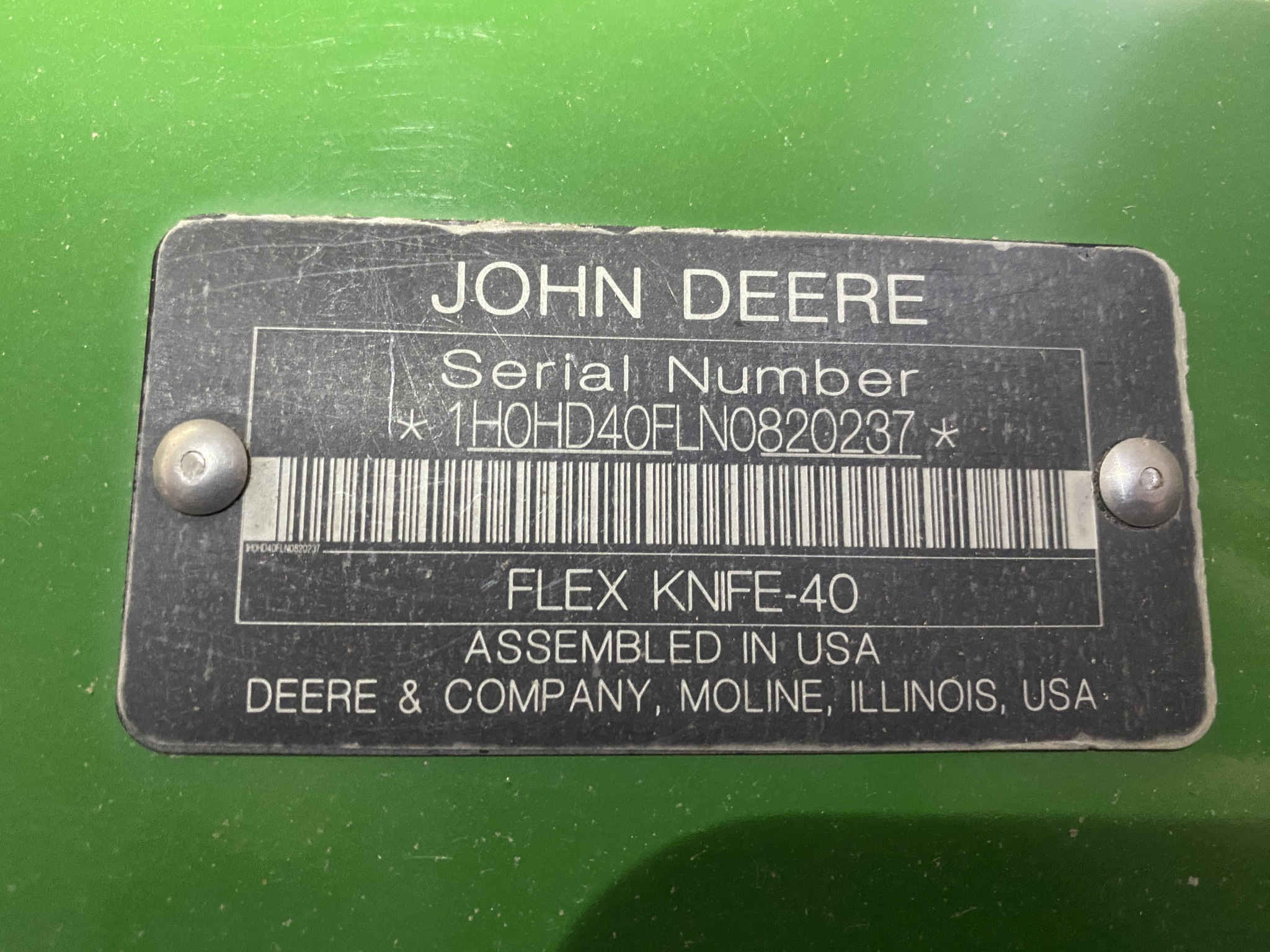  2022 John Deere HD40F at LandMark in Hebron, NE
