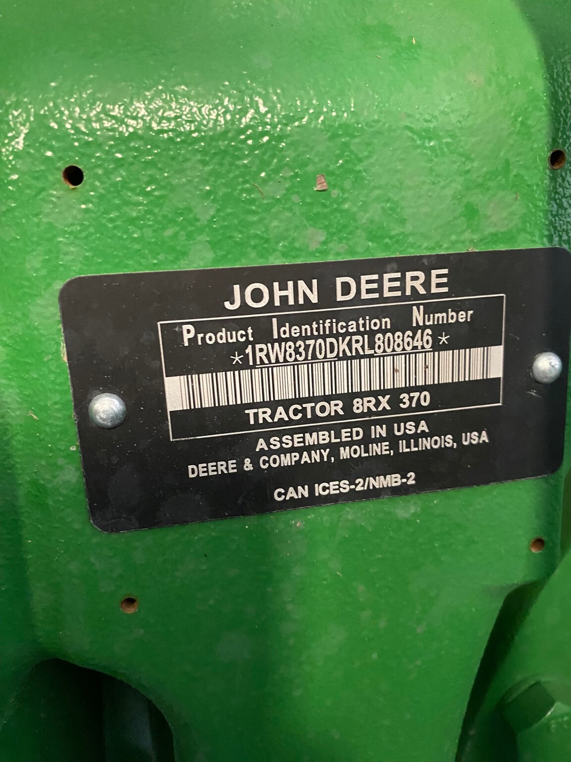  2024 John Deere 8RX 370 at LandMark in Kearney, NE