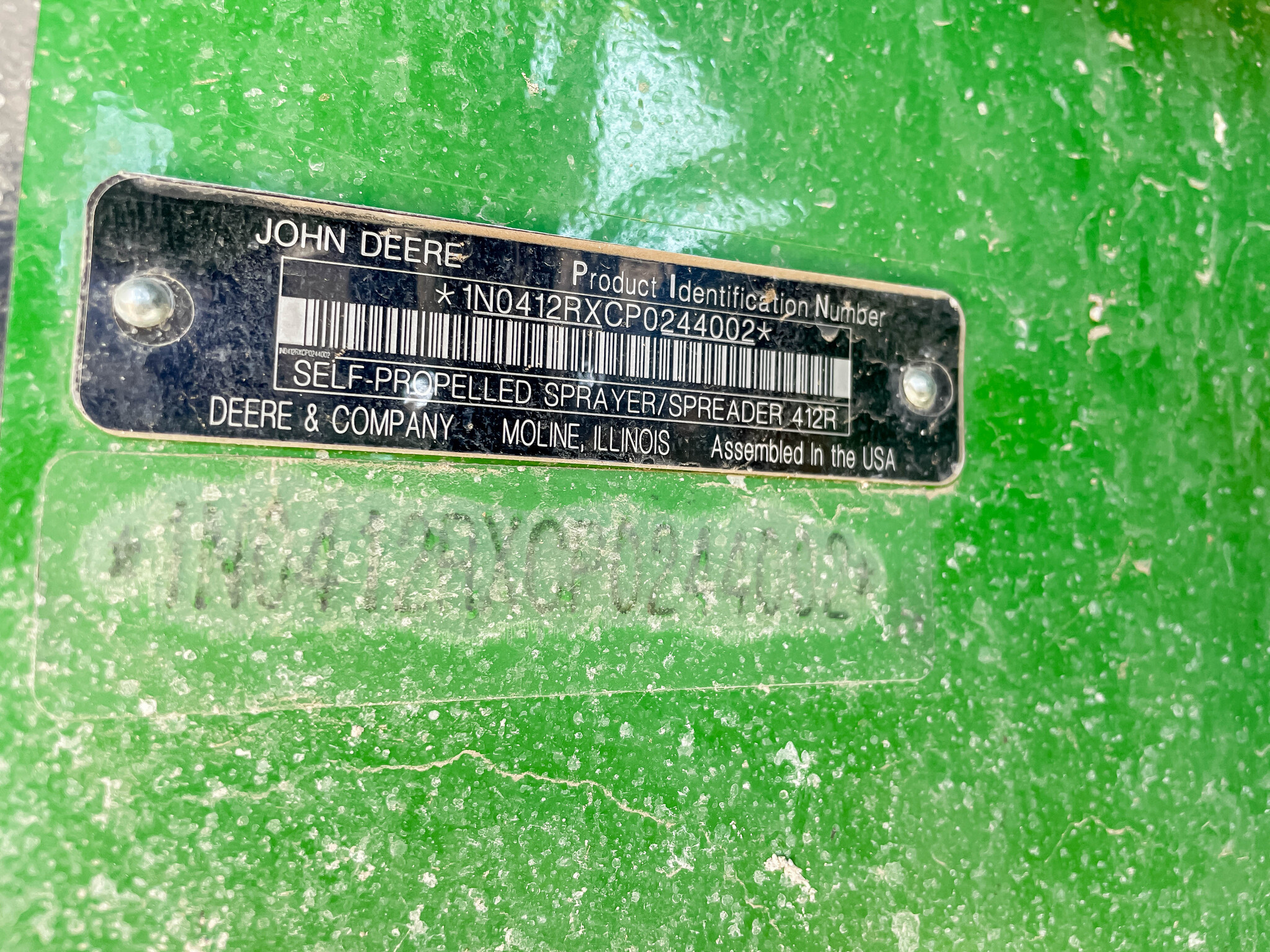  2024 John Deere 412R at LandMark in Smith Center, KS