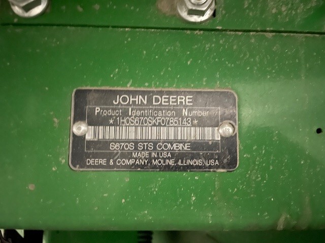  2015 John Deere S670 at LandMark in Kearney, NE
