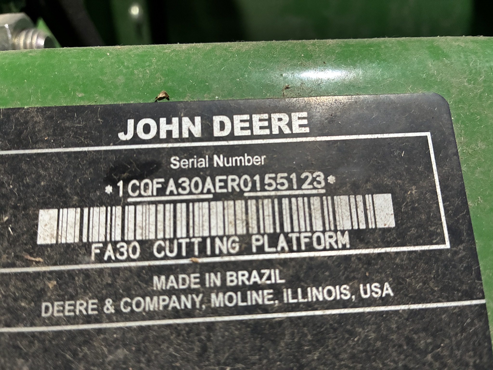  2025 John Deere FA 30 at LandMark in Hebron, NE