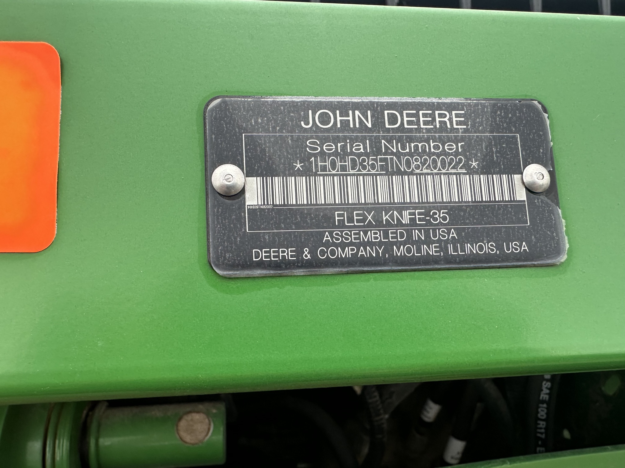  2022 John Deere HD35F at LandMark in Lexington, NE