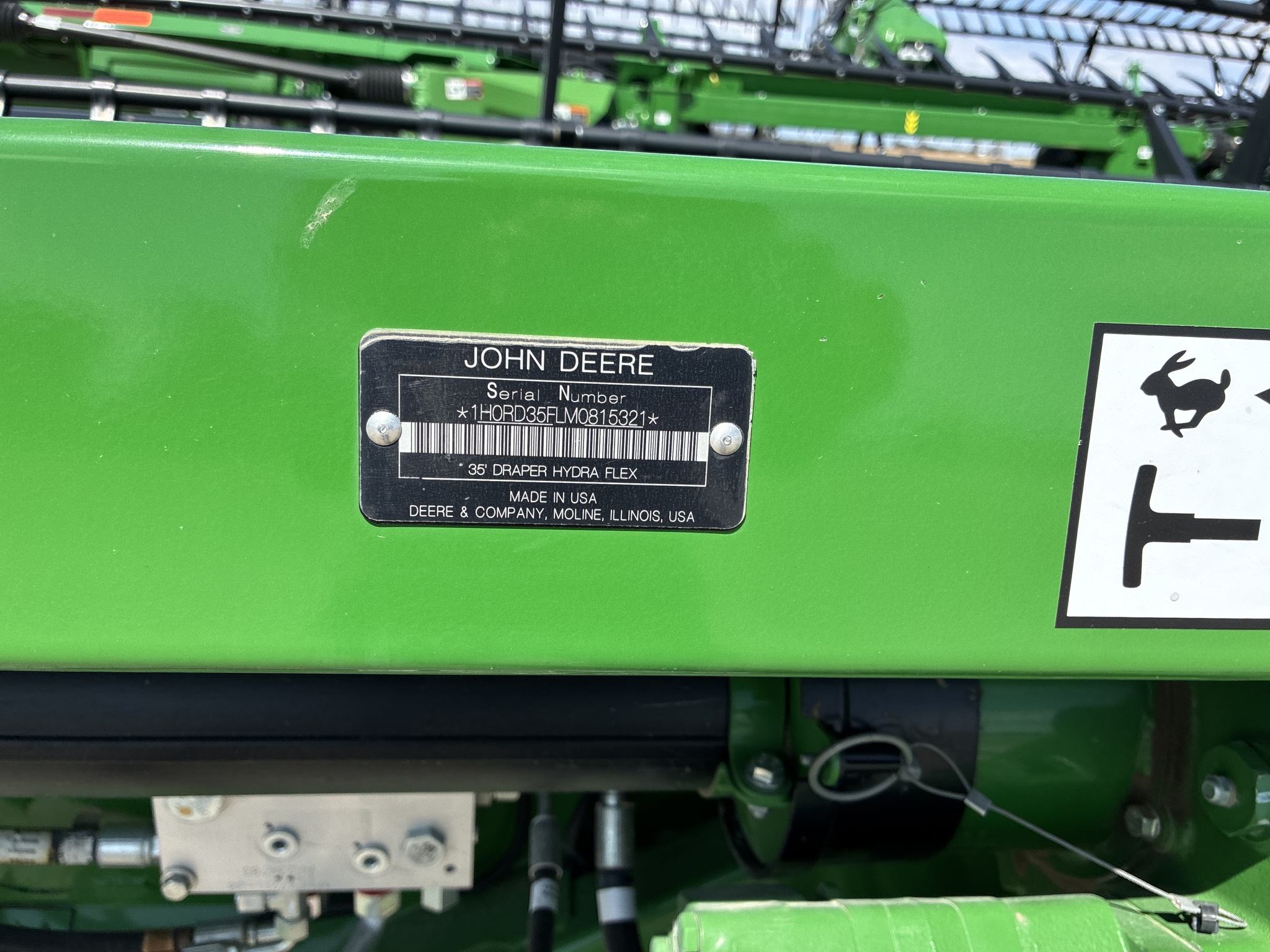  2021 John Deere RD35F at LandMark in Fairfield, NE