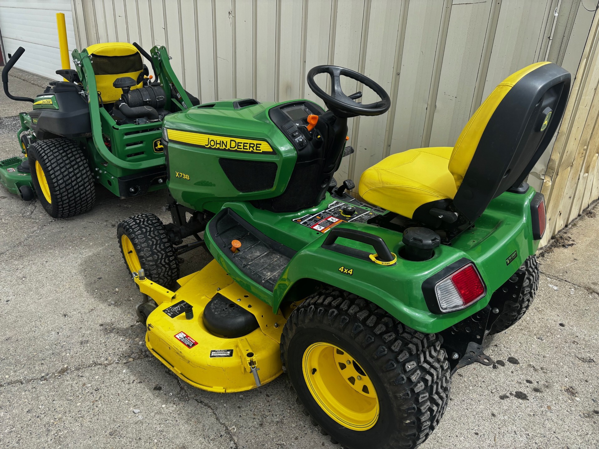 On Lot 2018 John Deere X738 at Tri County Equipment Sandusky, MI