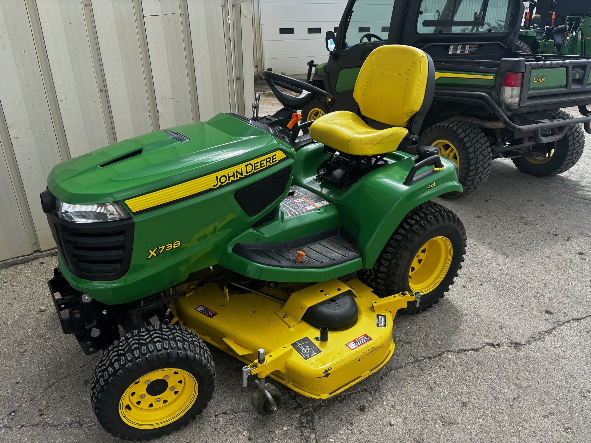On Lot 2018 John Deere X738 at Tri County Equipment Sandusky, MI