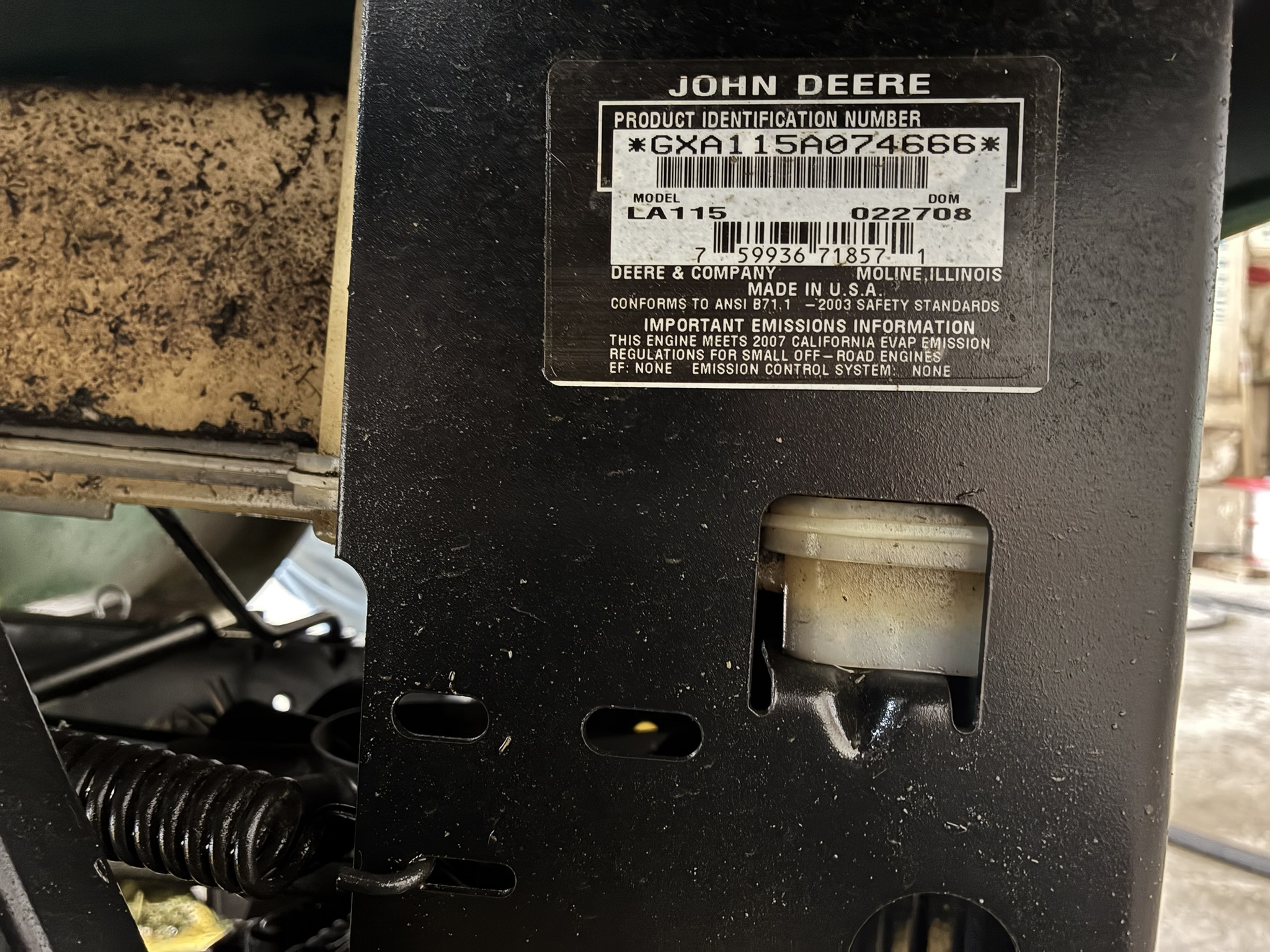  2008 John Deere LA115 at LandMark in Marysville, KS