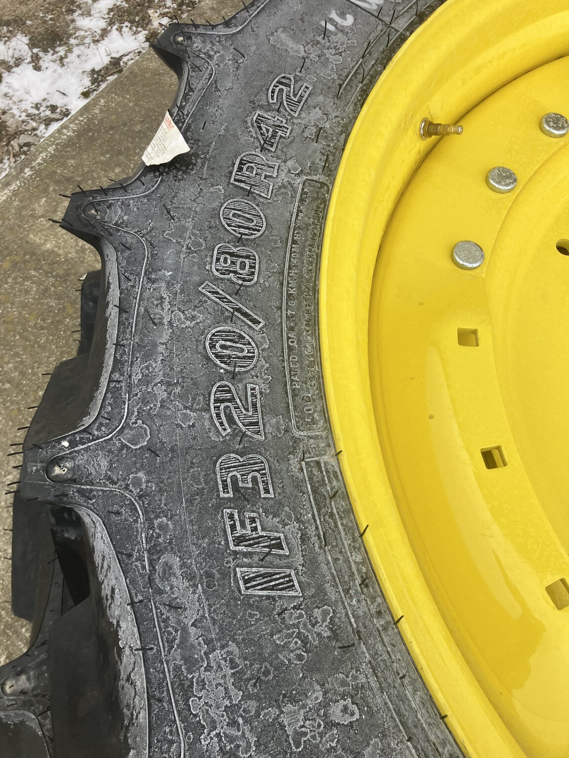 On Lot  Goodyear 320/80R42 DUALS at Tri County Equipment Caro, MI