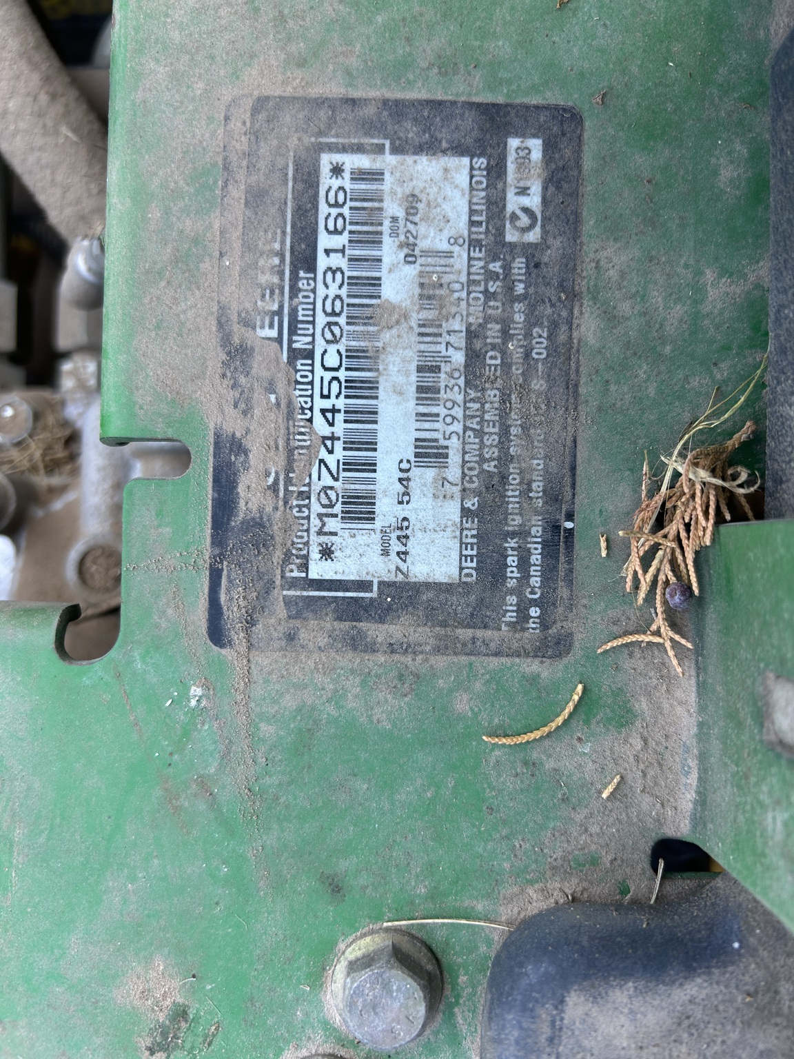  2009 John Deere Z445 at LandMark in Fairfield, NE