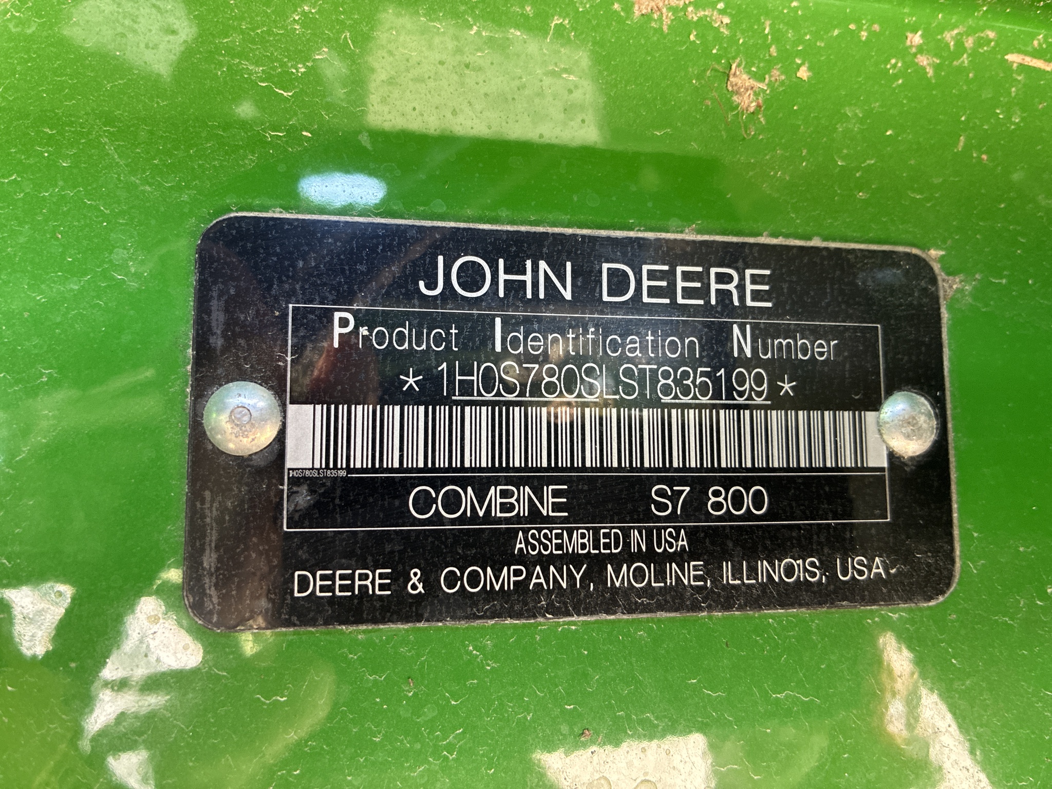  2025 John Deere S7 800 at LandMark in Hebron, NE