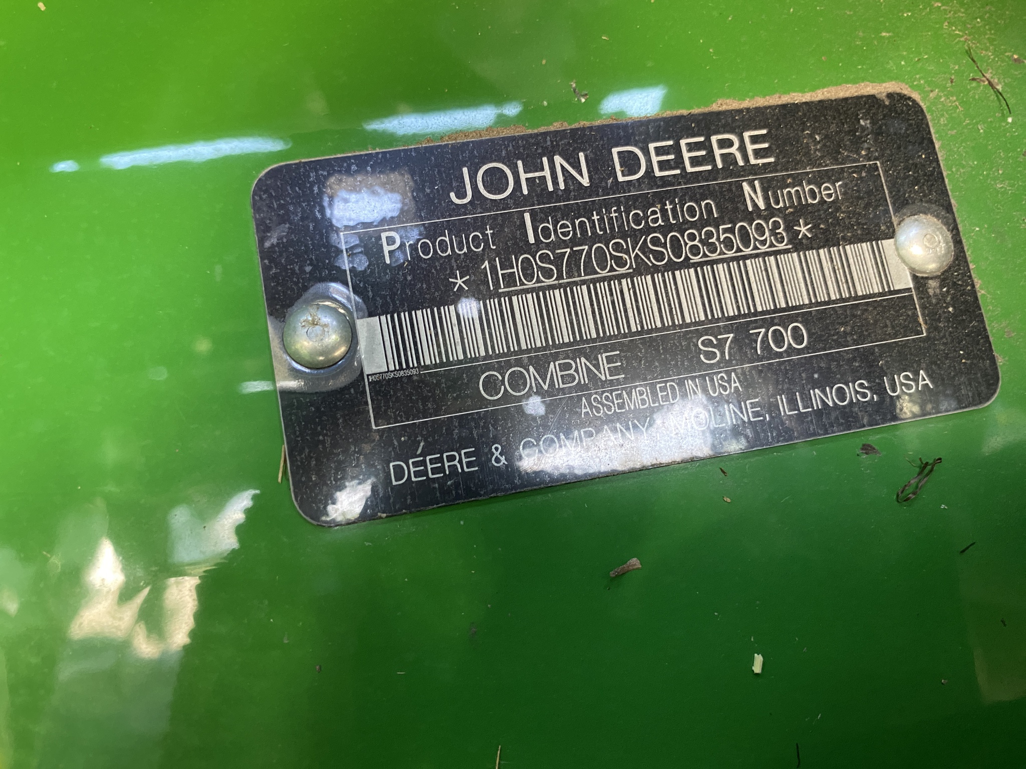  2025 John Deere S7 700 at LandMark in Hebron, NE