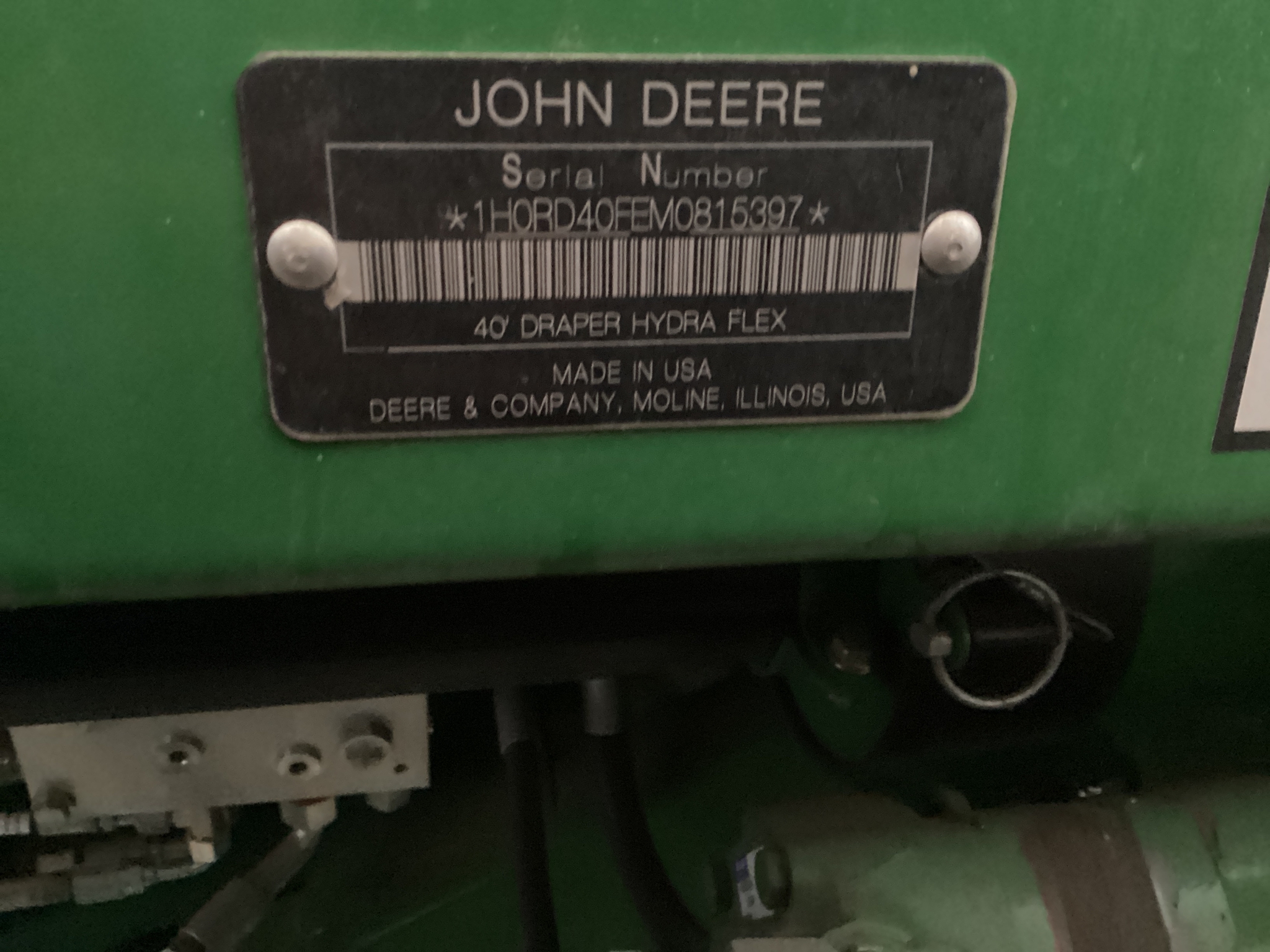 2021 John Deere RD40F at LandMark in Arapahoe, NE