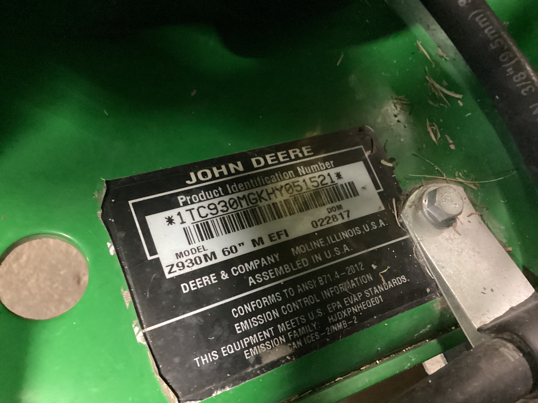  2017 John Deere Z930M at LandMark in Smith Center, KS