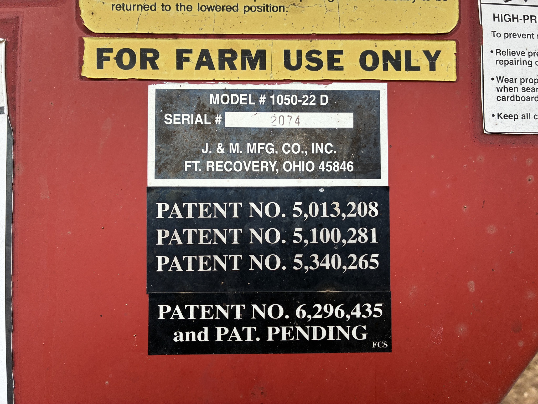  2005 J&m 1050-22D at LandMark in Minden, NE